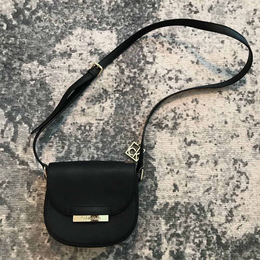 CALVIN KLEIN Mini Saddle crossbody Black Bag